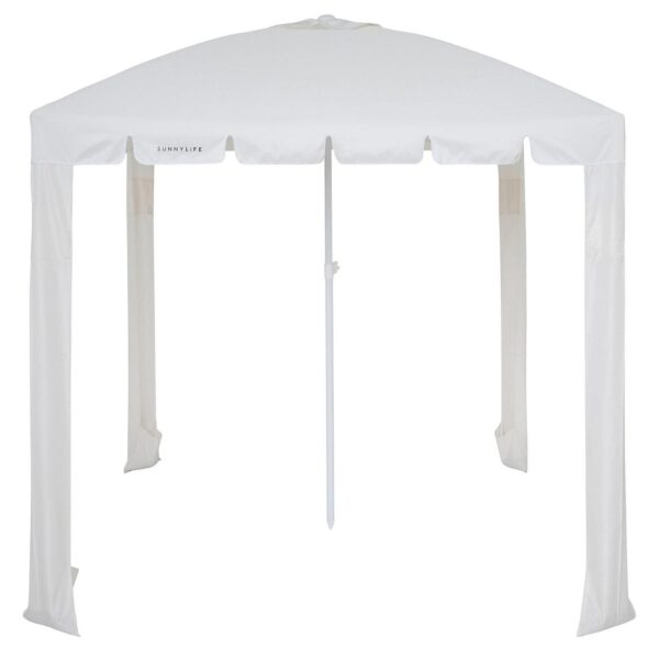 Sunnylife: Beach Cabana - Casa Blanca - White, 78x78  Outdoor-Park Shade Tent, Fabric Legs w/ Sand Feet, Pole Center, UPF50 Sun Protection, Carry Bag