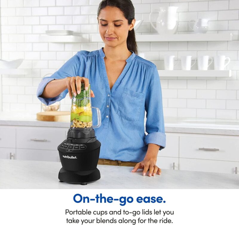 nutribullet Full-Size Blender Combo 1200W, Matte Black - Image 8