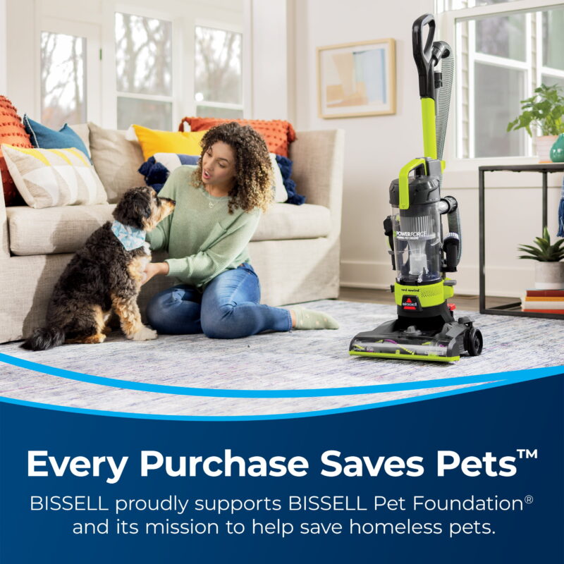 BISSELL PowerForce Helix Rewind Pet Deluxe Upright Vacuum with Live Wand 3335 - Image 4