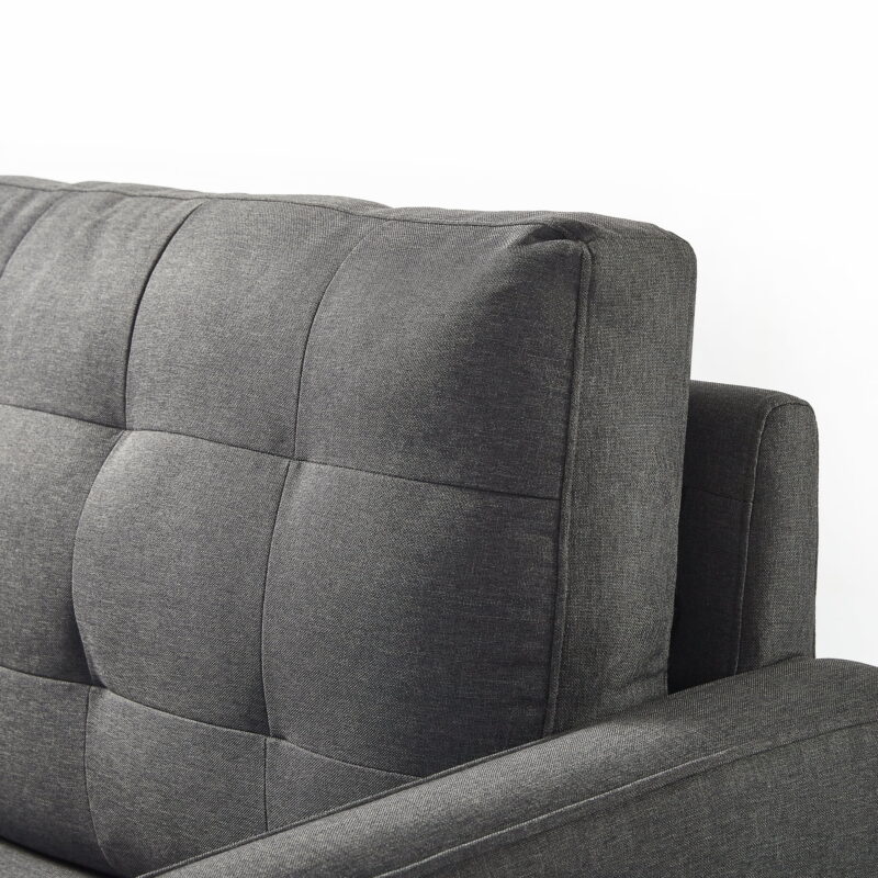 Zinus Benton 75" Sofa Couch, Dark Grey - Image 5