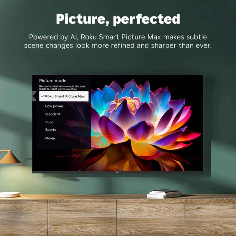 Roku Smart TV 2025 – 65-Inch Plus Series, 4K QLED Mini-LED TV – Roku TV with Enhanced Voice Remote - Image 3