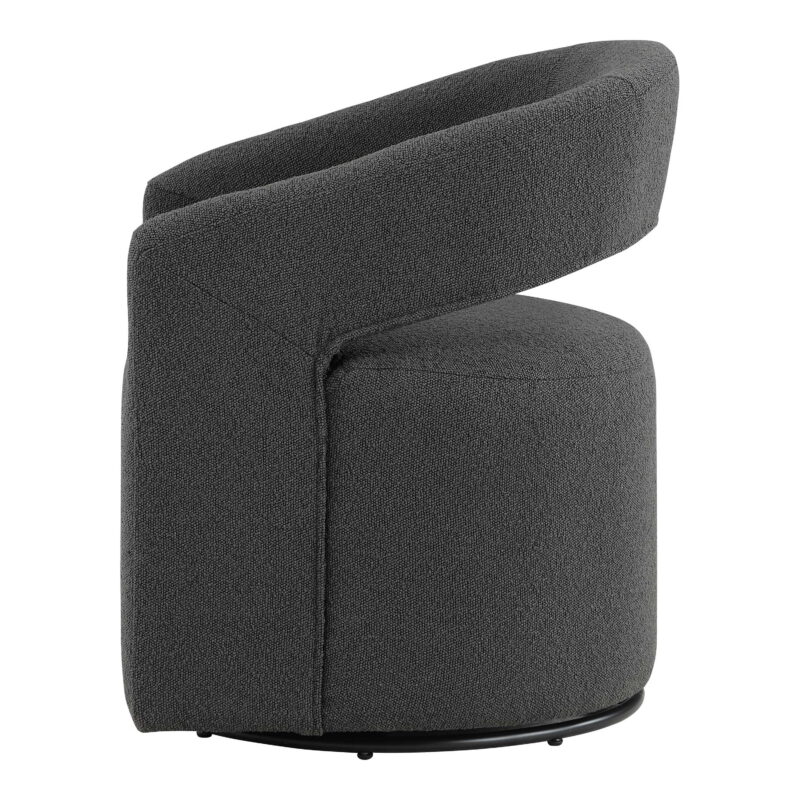 Furniture of America Cape Upholstered Indoor Boucle Fabric Swivel Armchairs & Accent Chairs, Gray - Image 6