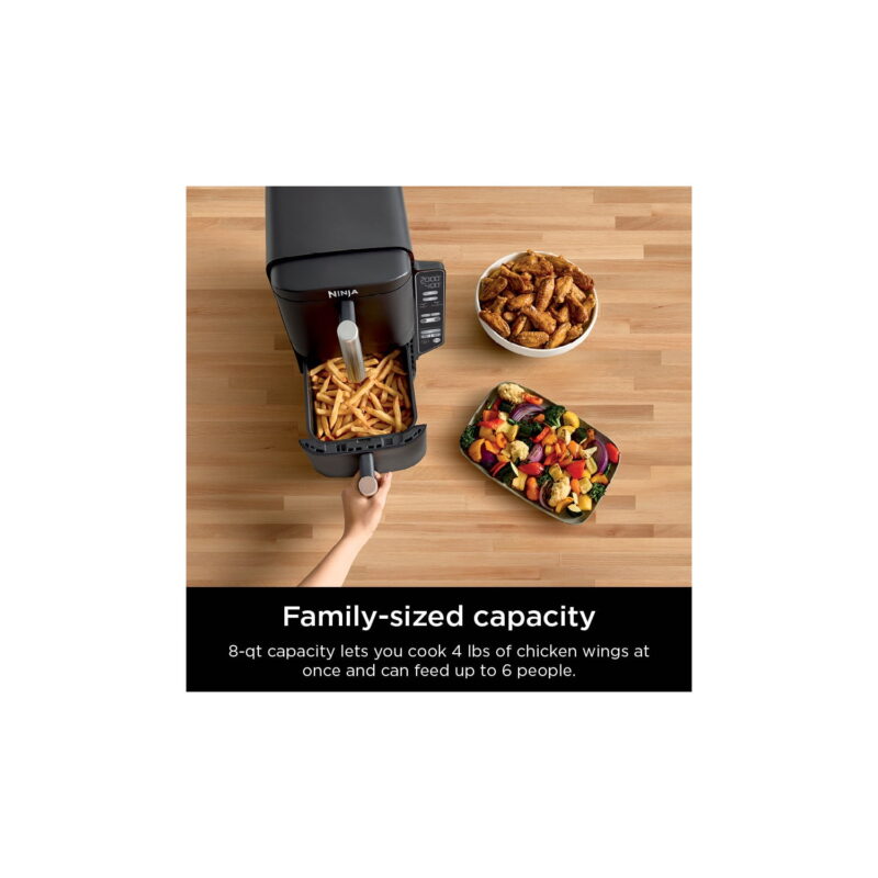 Ninja DoubleStack 8 Qt, 4-in-1, 2-Basket Air Fryer, Space Saving Design - Image 5