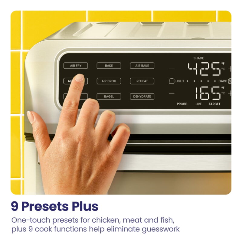 Chefman 12-in-1 Air Fryer Oven Combo w/ Probe Thermometer, 20 Qt Capacity - Stainless Steel - Image 4