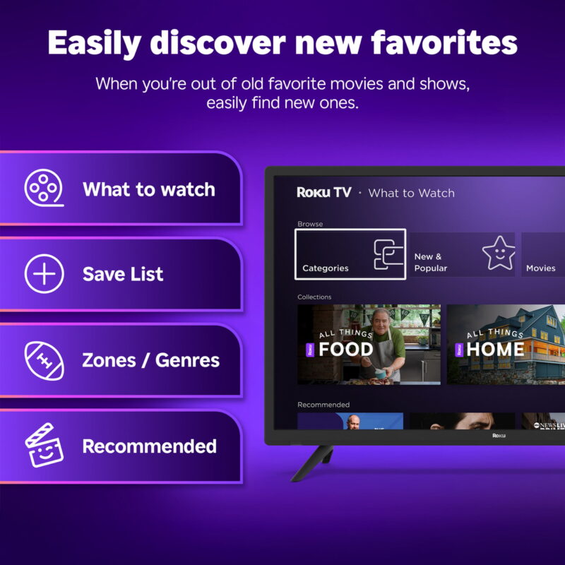 Roku Smart TV 2025 – 43-Inch Select Series, 4K HDR TV – Roku TV with Enhanced Voice Remote - Image 7