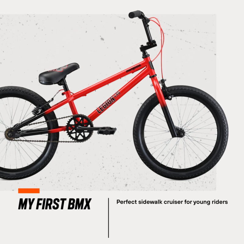 Mongoose Legion LXS Kid's Freestyle BMX Bike, 20" Wheels, Ages 8 and up, Red - Image 5