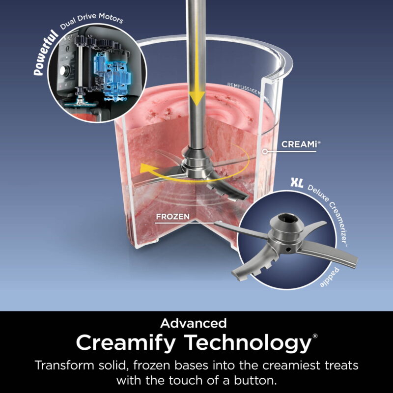Ninja CREAMi MAX 24 Oz, 9-in-1 Ice Cream & Frozen Treat Maker- Black/White - Image 5