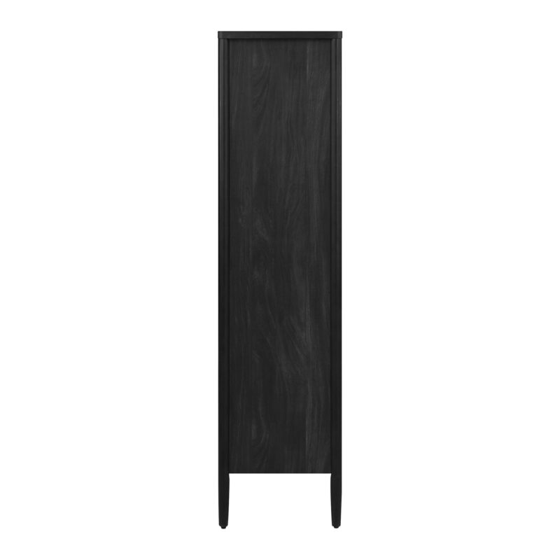 Better Homes & Gardens Oaklee 4-Shelf Bookcase with Storage Drawers, Charcoal Finish - Image 7