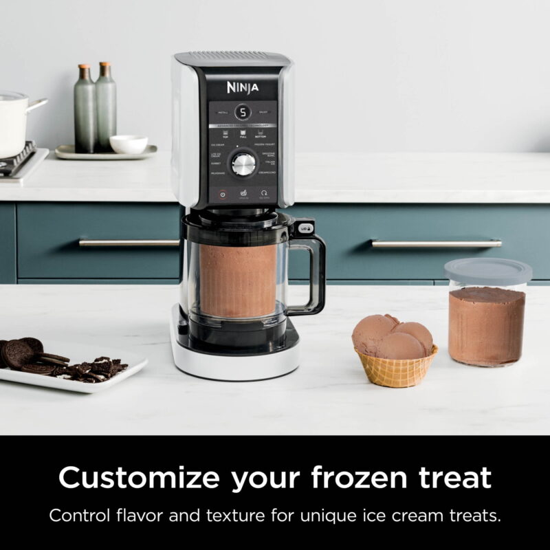 Ninja CREAMi MAX 24 Oz, 9-in-1 Ice Cream & Frozen Treat Maker- Black/White - Image 4