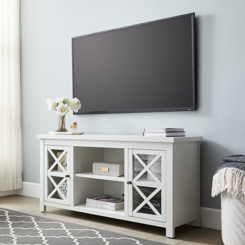 Evelyn&Zoe Colton TV Stand for TV's up to 55", White - Image 3