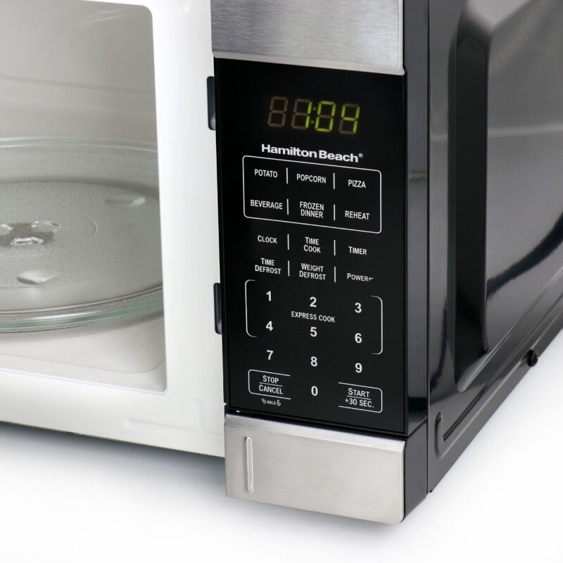 Hamilton Beach 1.1 Cu. Ft. 1000 Watt Countertop Microwave Oven in Black - Image 7