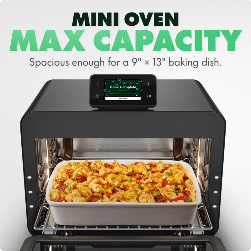 CHEF iQ MiniOven 25-Quart Countertop Oven with Touchscreen Controls - Black - Image 5