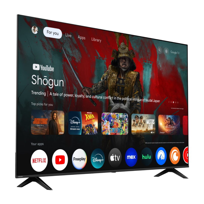 Philips 75" Class 4K Ultra HD (2160p) Google Smart LED TV (75PUL7552/F7) (New) - Image 3