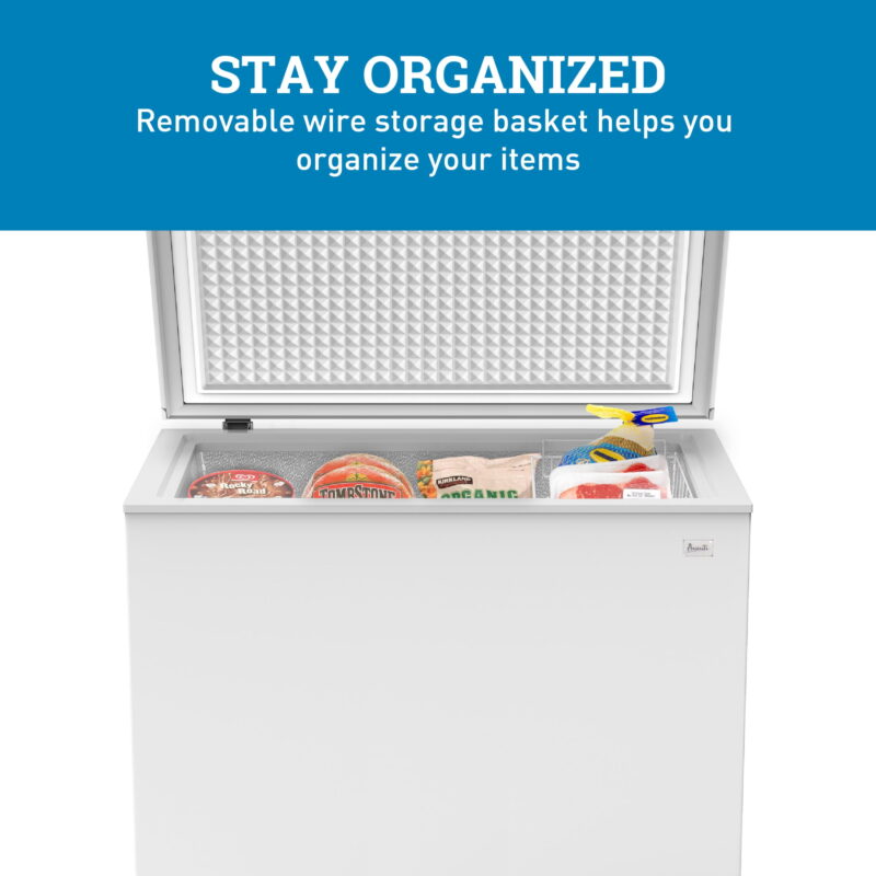 Avanti Garage Ready Chest Freezer, 5.0 Cu. ft. Capacity, in White (​CF5F0W) - Image 4