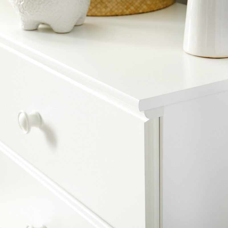 Sauder Storybook 4-Drawer Bedroom Dresser, Soft White Finish - Image 4