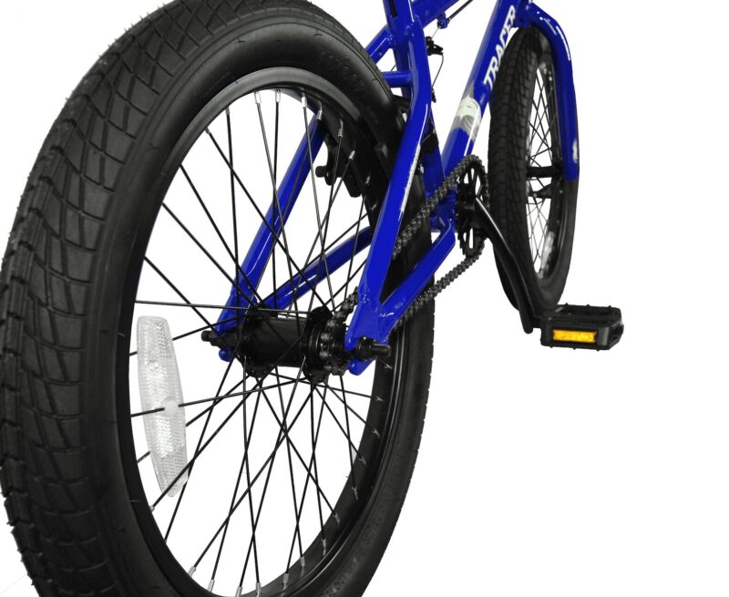 WonderWheels 20" BMX Steel Frame V-Brake One Piece Crank Alloy Rims 36H - Blue - Image 7