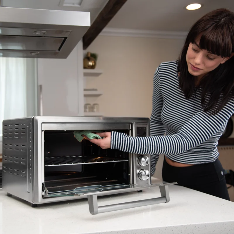 Cosori 9-Slice Smart Ceramic Air Fryer Toaster Oven, Stainless Steel, Silver - Image 5