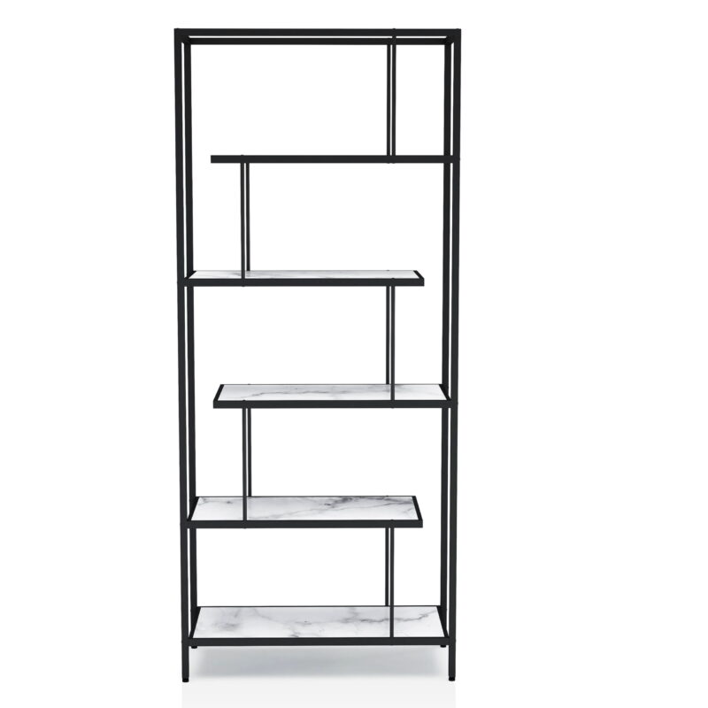 Furniture of America Harper 5-Shelf Bookcase, Black - Image 6