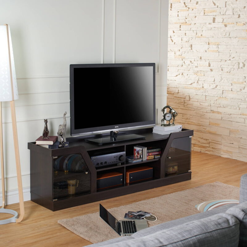 Furniture of America Faullin TV Stand for TVs up to 78", Espresso - Image 4