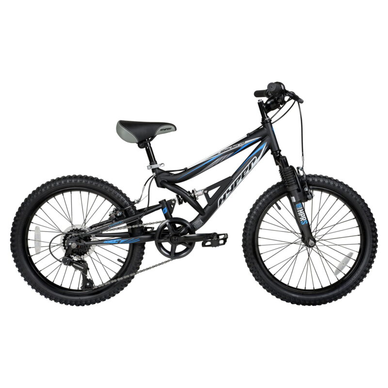 20" Hyper Bicycles Shocker Mountain Bike, 20" Wheels, Kids Age Group 8-13 Years, Black, Child