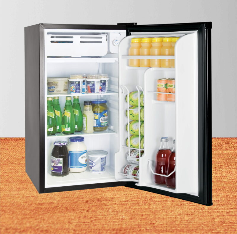 ARCTIC CHEF 3.2 Cu Ft Single Door Mini Fridge, Black - Image 4
