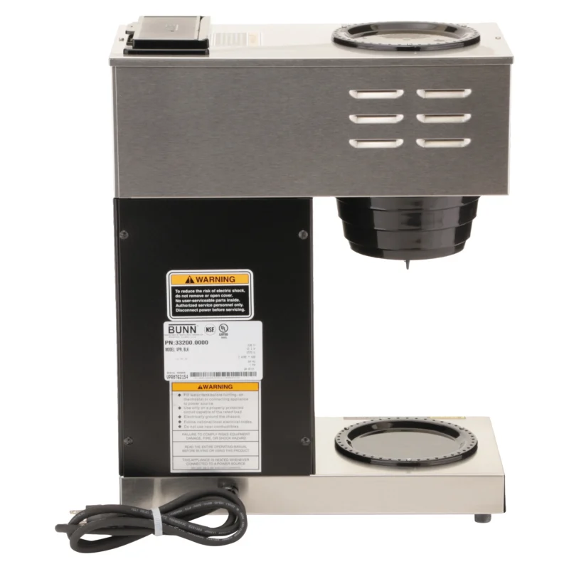 BUNN VPR 12-Cup Commercial Coffee Brewer, 2 Warmers - Image 3