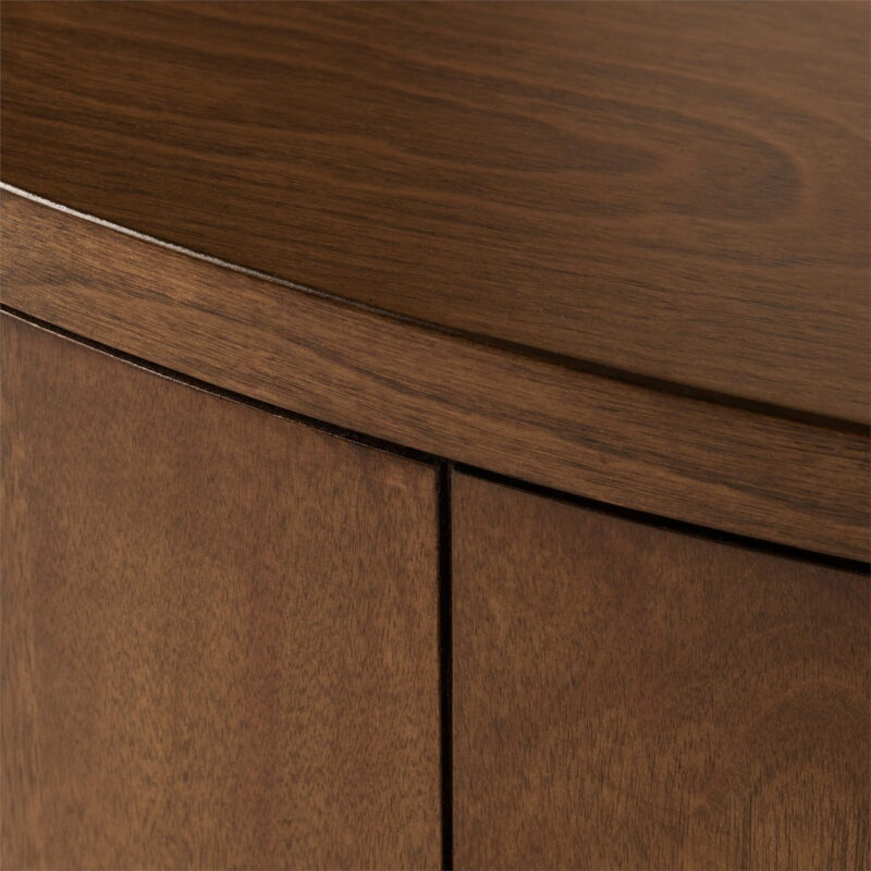 Better Homes & Gardens Miller Drum Coffee Table, Walnut - Image 5