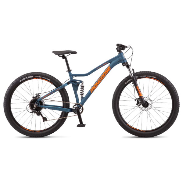 Mongoose Ledge X1 Mountain Bike, 27.5-in. Wheels, Adults Ages 14+, 7 Speeds, Teal