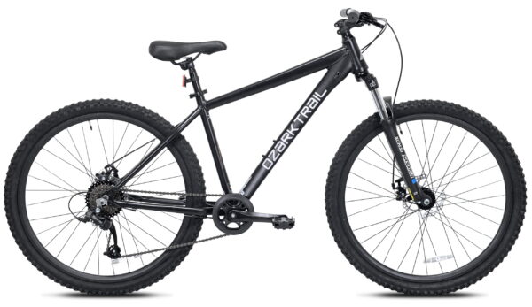 27.5" Ozark Trail Vibe Mountain Bicycle, Medium Frame, Fits Riders 5'3" - 5'8", Black, Adult
