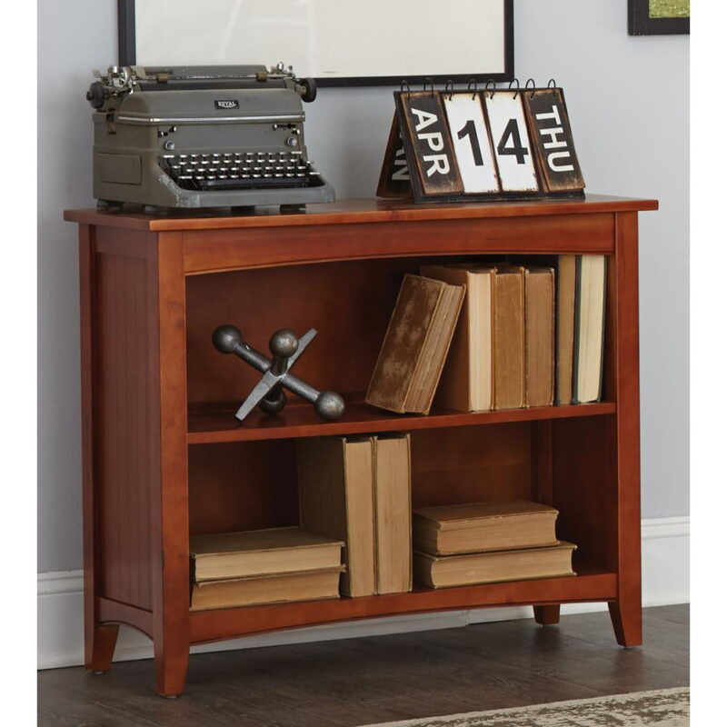 Alaterre Furniture Shaker Cottage Bookcase, Cherry - Image 3