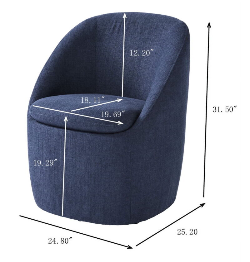 Better Homes & Gardens Mira Everywhere Dining Chairs, Blue - Image 6