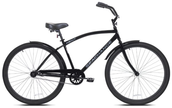 29" Kent Bicycle Men's Seachange Beach Cruiser Bicycle, Black