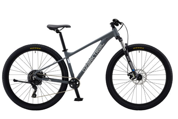 29" Ozark Trail Ridge Mountain Bike, Small Frame, Fits Riders 5'0" - 5'6", Gray, Adult, Unisex