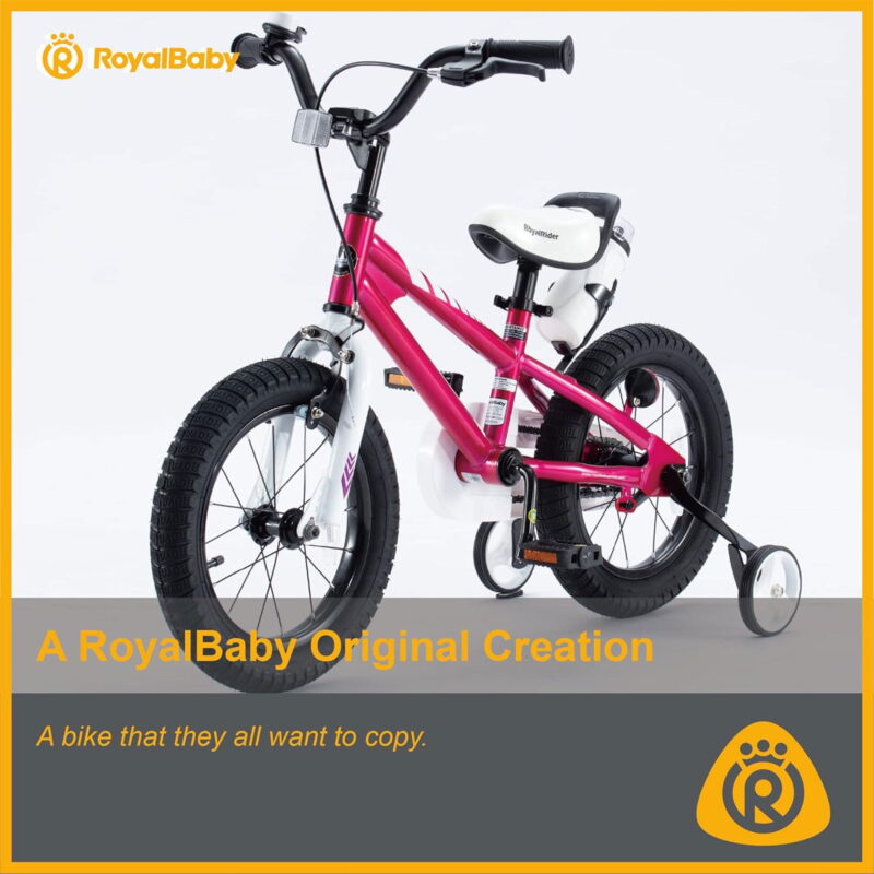 Royalbaby Freestyle 16" Bicycle for Boys and Girls Ages 6-8 Years, Fuchsia - Image 7