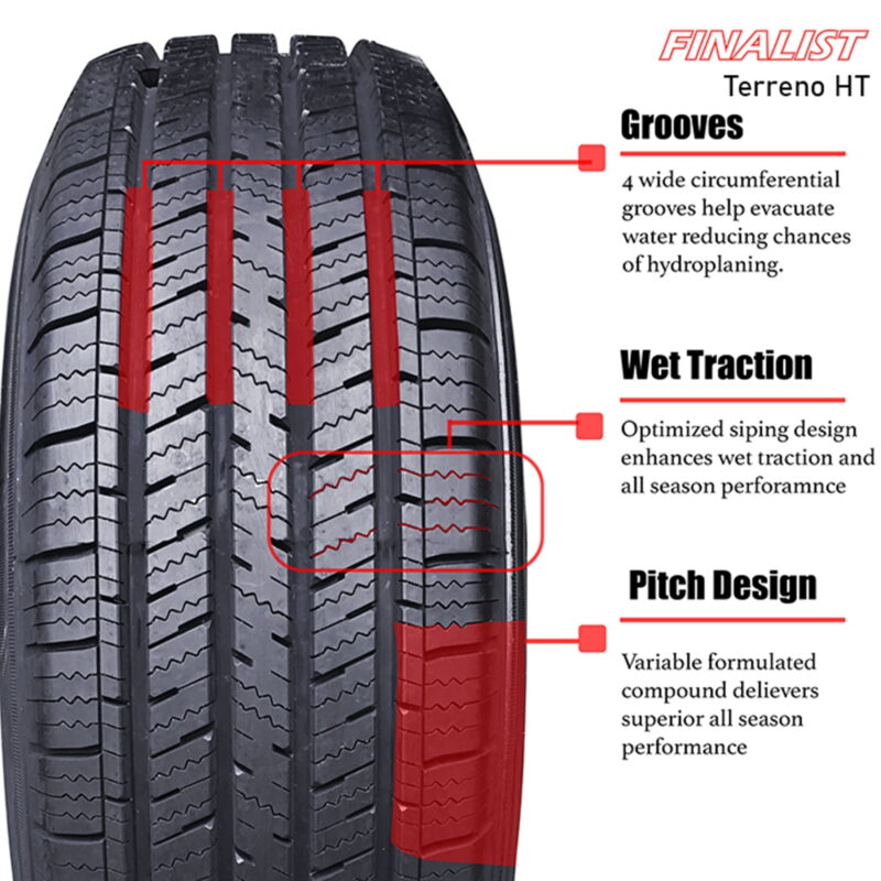 Westlake SA07 All Season 245/50R19 105W XL Passenger Tire - Image 6