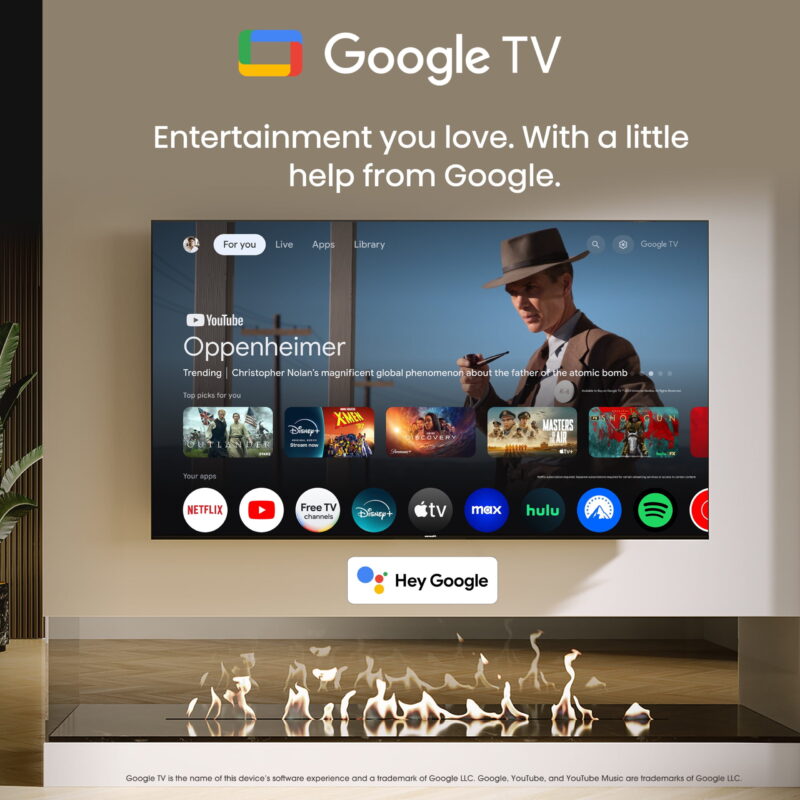 Hisense 85-Inch Class QD6 Series QLED UHD 4K HDR Google Smart TV (85QD6N) - QLED, Dolby Vision, Dolby Atmos, 4K AI Upscaler, Motion Rate 120, HDR 10+, Game Mode Plus, Voice Remote - Image 7