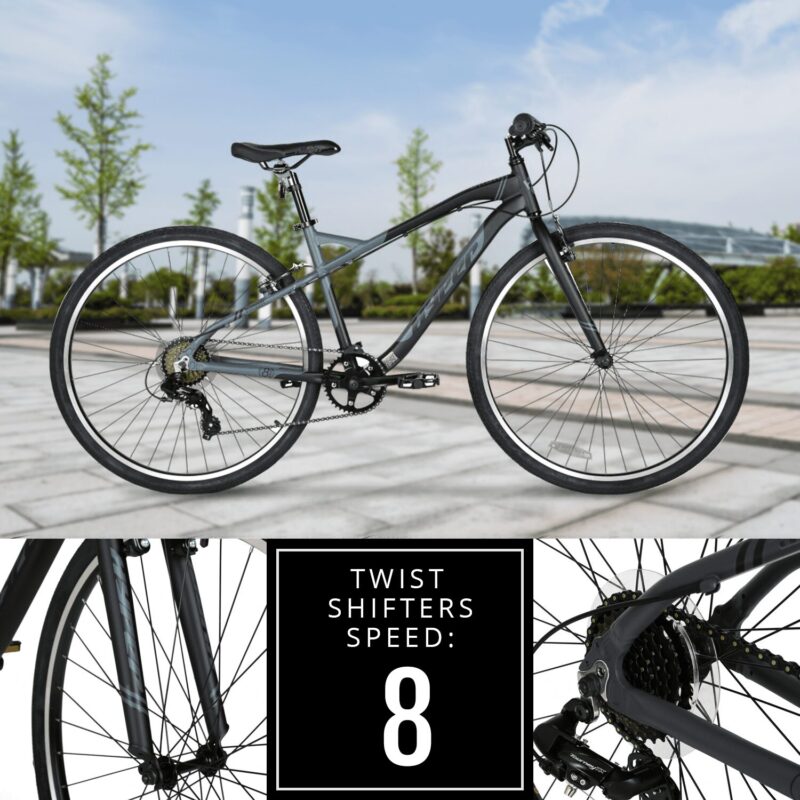 700c Hyper Bicycles Urban Bike for Adults, Gray, Character Group: Urban - Image 4