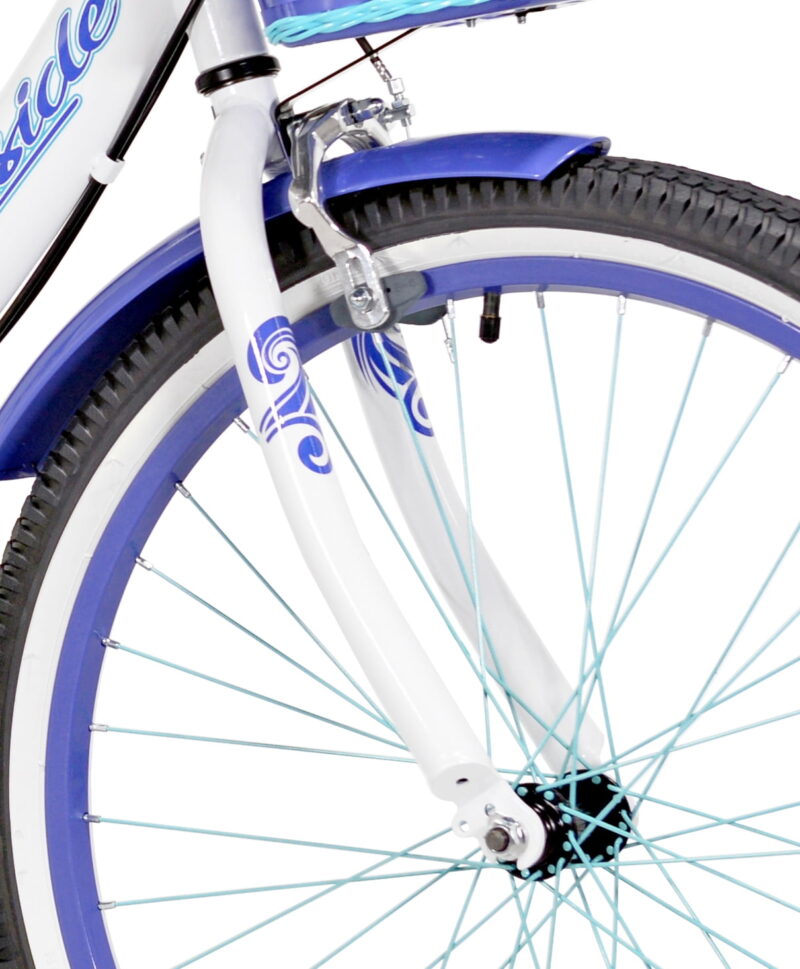 24" Kent Bayside Multi-Speed Girl's Bike, White/Purple, Ages 12+ Years - Image 2
