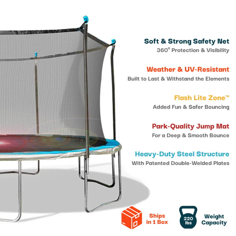 Bounce Pro 14ft Trampoline with Flash Lite Zone - Image 5