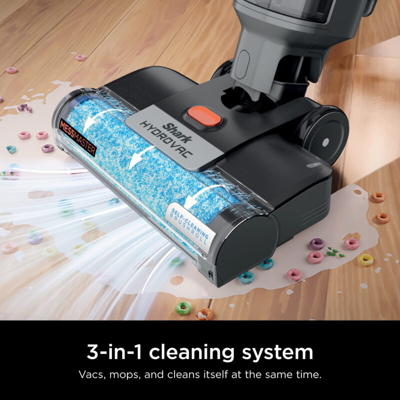 Shark HydroVac MessMaster Wet Dry Corded Vacuum Cleaner, 3-in-1 Multi-Surface Vacuum Mop & Self-Cleaning System, Lightweight, Powerful Suction, for Hard Floors & Area Rugs, WD160 - Image 3