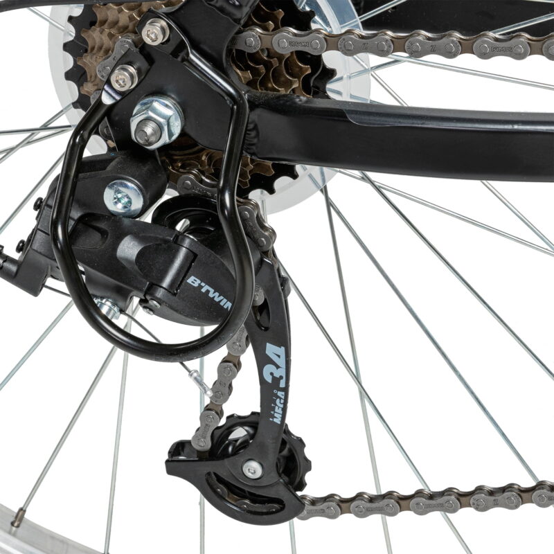 Decathlon Rockrider ST50, 21 Speed Aluminum Mountain Bike, 26", Unisex, Black, Small - Image 5