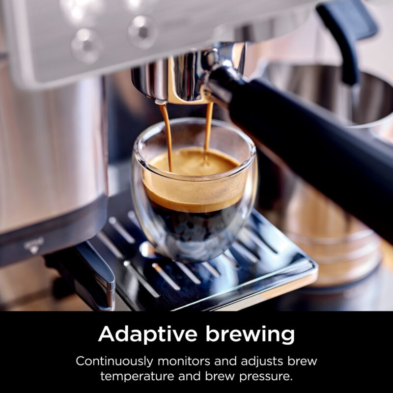 Ninja Luxe Cafe Premier Series, Espresso Machine and Drip Coffee Maker with integrated Coffee Grinder and Milk Frother, Stainless Steel, ES601 - Image 3