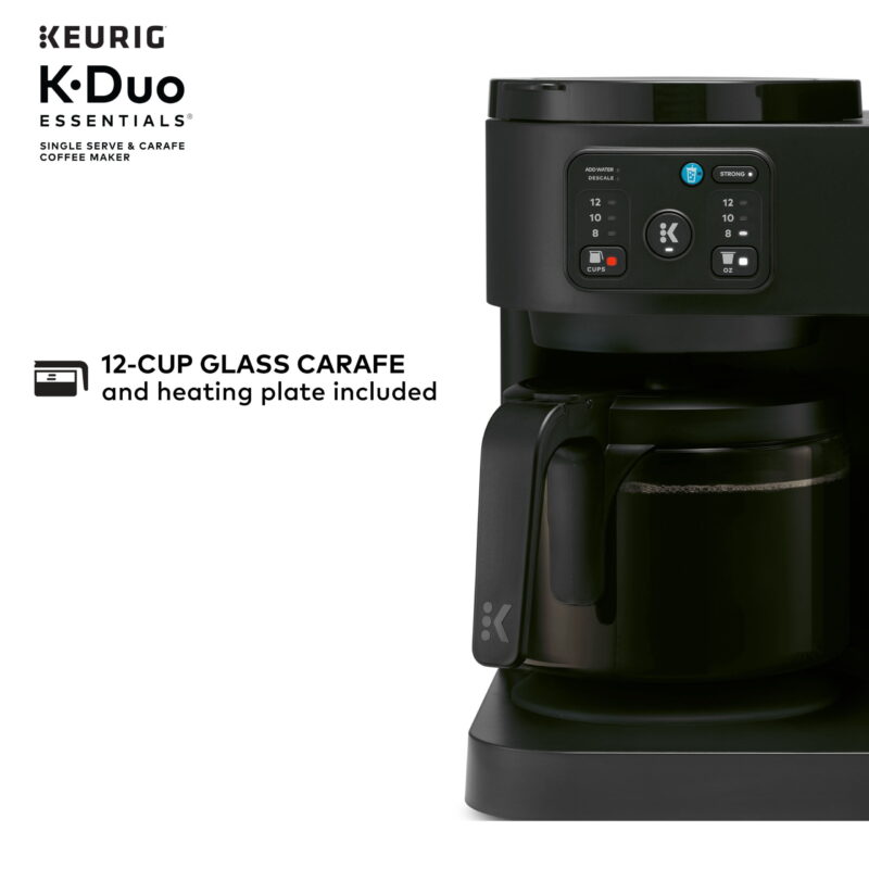 Keurig K-Duo Essentials, Hot & Iced Single-Serve K-Cup Pod Coffee Maker & Carafe, Black - Image 5