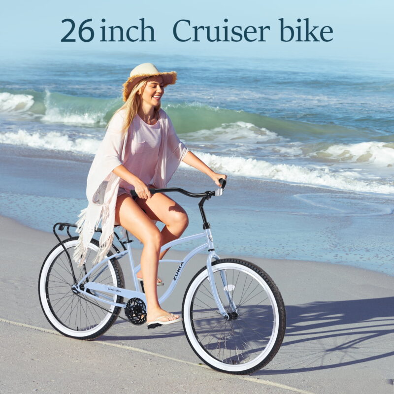 Aukfa Adjustable Seat Adults 26" Cruiser Bikes - Image 6