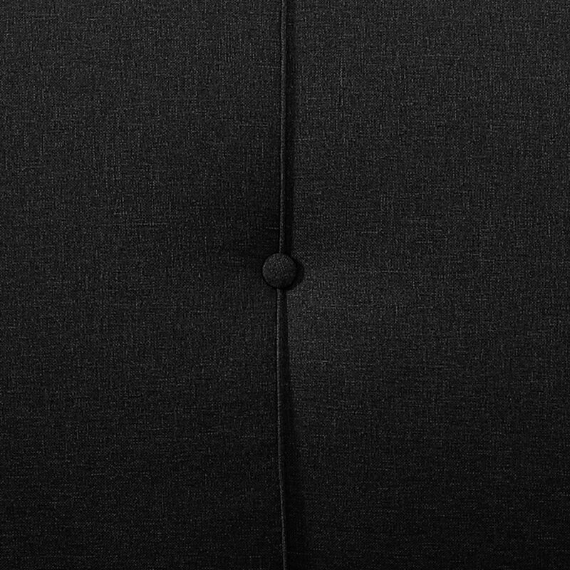 Serta Langston Modern Futon with Black Legs, Black Fabric - Image 4