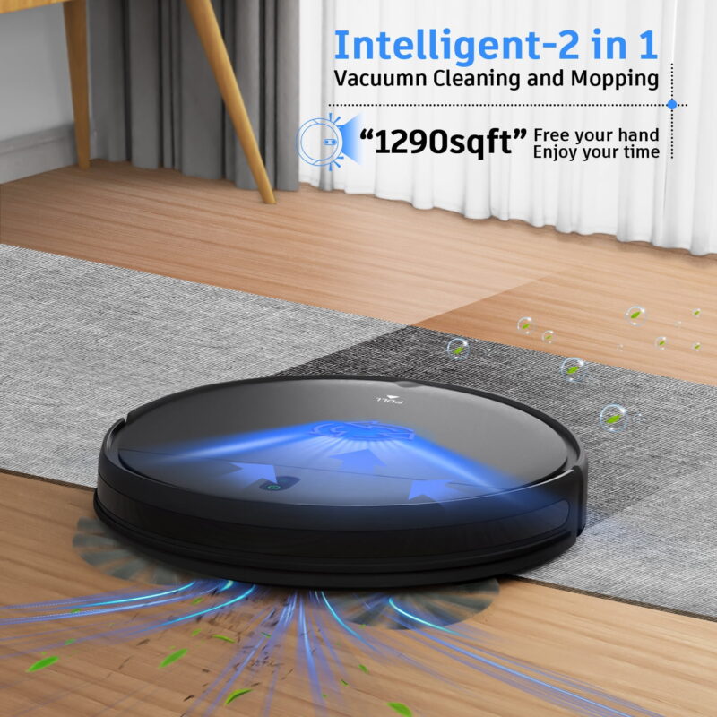 ONSON Robot Vacuum Cleaner, 2 in 1 Mop Combo for Pet Hair, Hard Floor - Image 6
