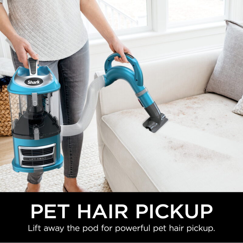 Shark Upright Vacuum, Navigator Lift-Away with Powerful Suction, Bagless, Hard Floor and Carpet, Large Dust Cup, Hepa Filter, Swivel Steering, Upholstery & Crevice Tool, NV380, Blue - Image 5