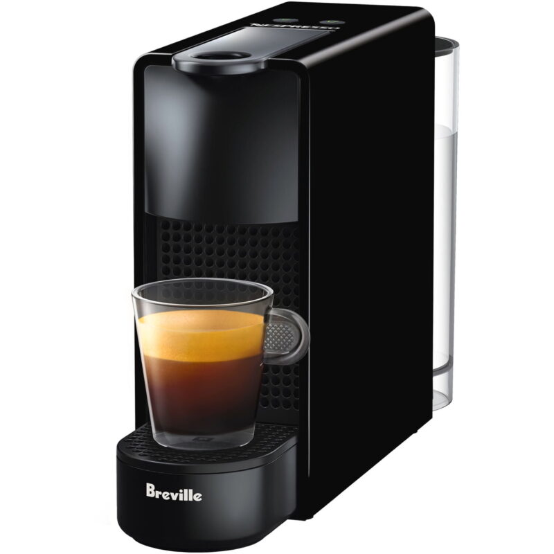 Breville New  Nespresso Essenza Mini Single-Serve Machine Aeroccino Milk Frothier, Black - Image 3