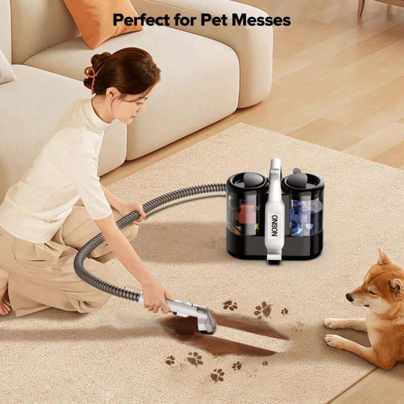 ONSON Portable Carpet Cleaner Machine, Upholstery Spot Vacuum Cleaner, White 04 - Image 5