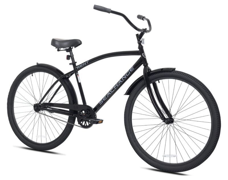 29" Kent Bicycle Men's Seachange Beach Cruiser Bicycle, Black - Image 2
